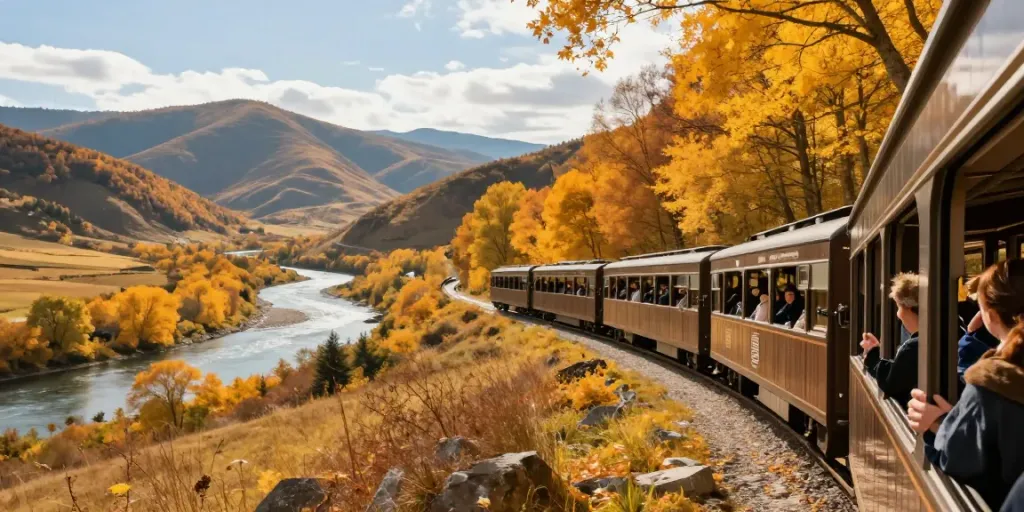 Captivating train journey showcasing round trip train tickets options for travelers seeking adventure.